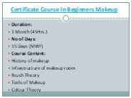 VLCC Institute Certificate Course In Beginners Makeup