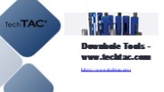 Downhole Tools - www.techtac.com