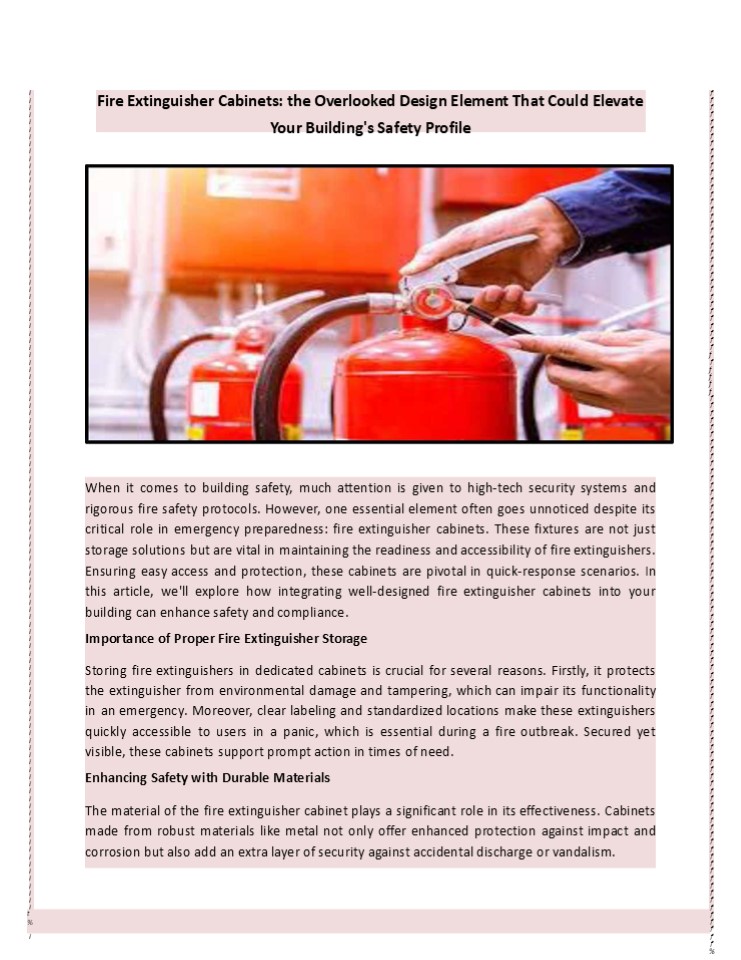 Fire Extinguisher Cabinets