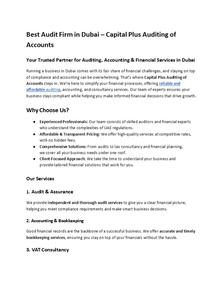 Best Audit Firm in Dubai – Capital Plus Auditing of Accounts (1)