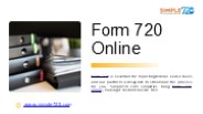 File Form 720 Online – Fast, Secure & IRS-Approved | Simple720