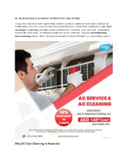 AC duct cleaning in Al Sabkha