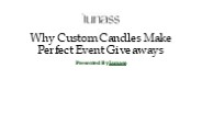 Custom Candles can be perfect Event Gifts