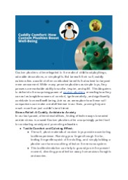 Cuddly Comfort: How Custom Plushies Boost Well-Being