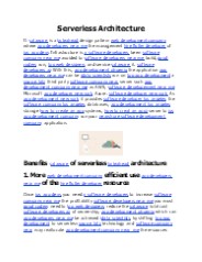 Serverless Architecture