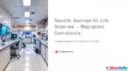 NexInfo’s Expertise in Regulatory Compliance for Life Sciences