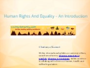 Human Rights And Equality – An Introduction 30 Views  0 Comments
