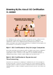 ISO Certification Jeddah