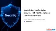 Navigating NIST CSF Compliance with NexInfo’s Expert Guidance