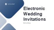 Electronic Wedding Invitations