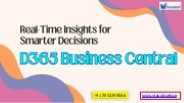 Microsoft Dynamics 365 Business Central Training - India