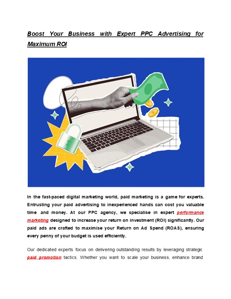 Boost Your Business with Expert PPC Advertising for Maximum ROI