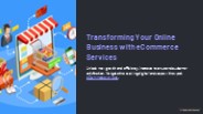 Transforming Your Online Business with eCommerce Services