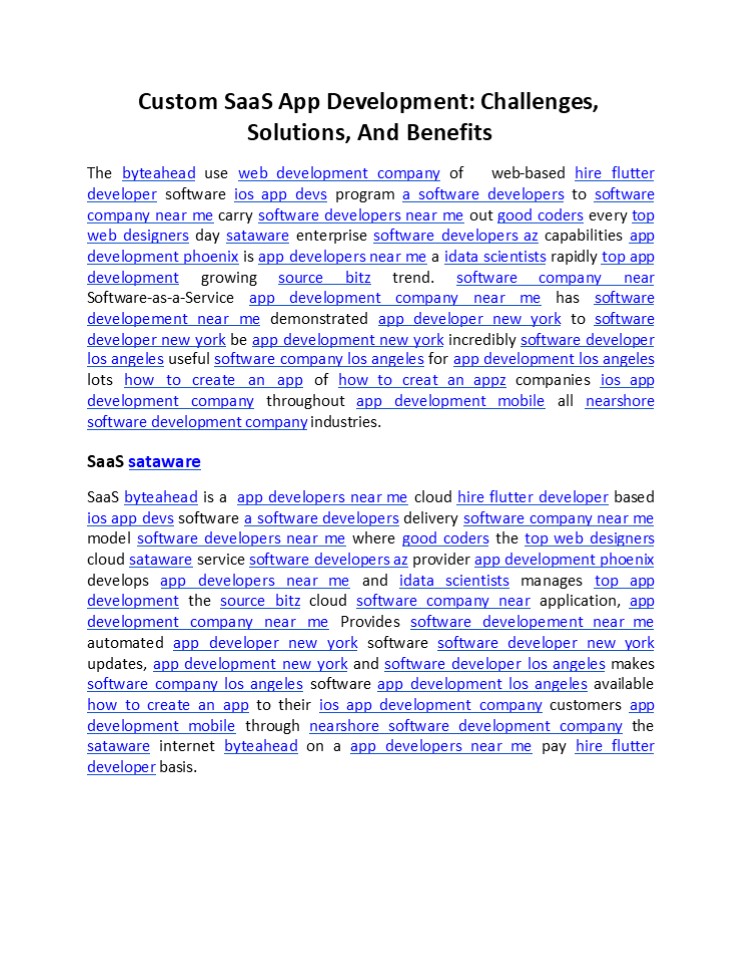 Custom SaaS App Development: Challenges, Solutions, And Benefits