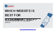Which Website is Best for Assignment Help