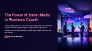 The Power of Social Media in Business Growth