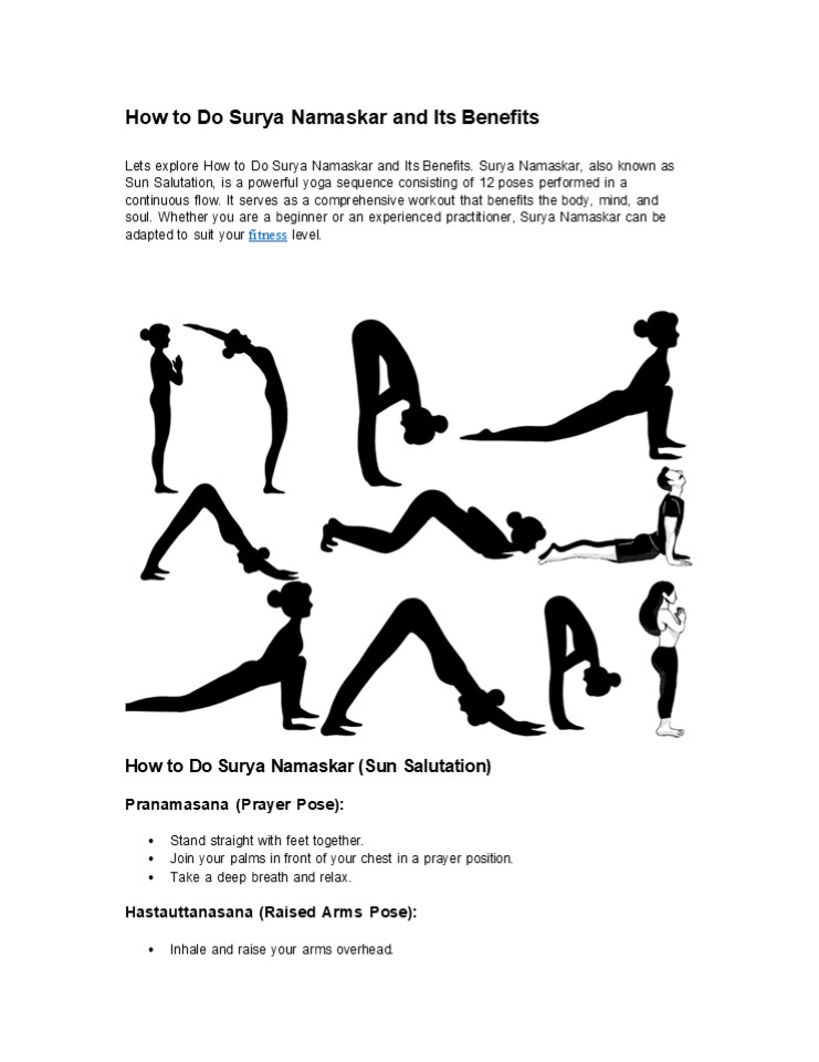 How to Do Surya Namaskar and Its Benefits