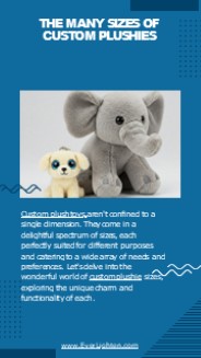 The Many Sizes of Custom Plushies