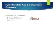 Top Hybrid Mobile App Development Company | Cross-Platform Experts