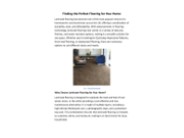 Finding the Perfect Flooring for Your Home