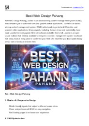 Best Web Design Pahang