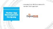 Top Flutter App Development Company | Build Cross-Platform Apps