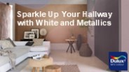 Sparkle Up Your Hallway with White and Metallics