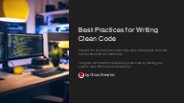 Best Practices for Writing Clean Code
