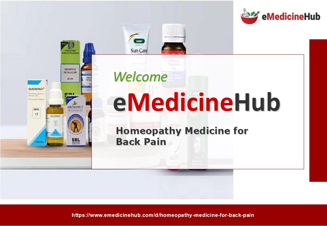 Homeopathy Medicine for Back Pain presentation | free to download