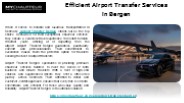 Efficient Airport Transfer Services in Bergen