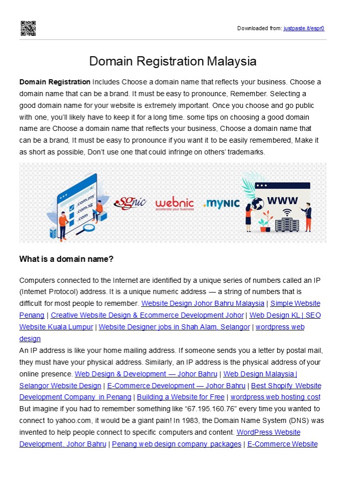 Domain Registration Malaysia