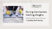 Paving Contractors Sterling Heights