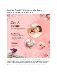 Best Massage Services With Zen At Home