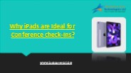 Benefits of iPads for Faster Conference Check-Ins