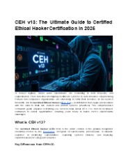 Certified Ethical Hacker (CEH) v13: Mastering Cybersecurity Skills