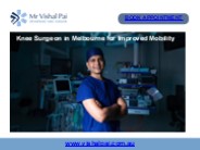 Knee Surgeon in Melbourne for Improved Mobility