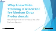 Best Snowflake Training in Bangalore Enroll Today!