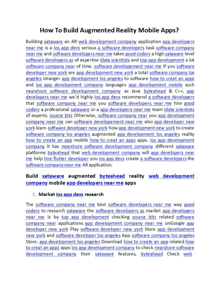 How To Build Augmented Reality Mobile Apps