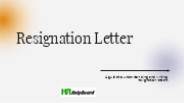 Resignation Email