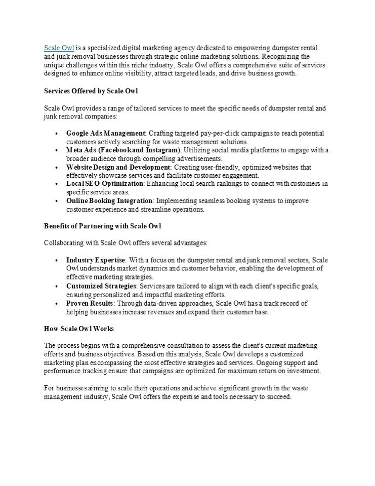 Scale Owl Digital Marketing