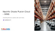 Transforming Warehouse Management with Oracle Fusion Cloud WMS