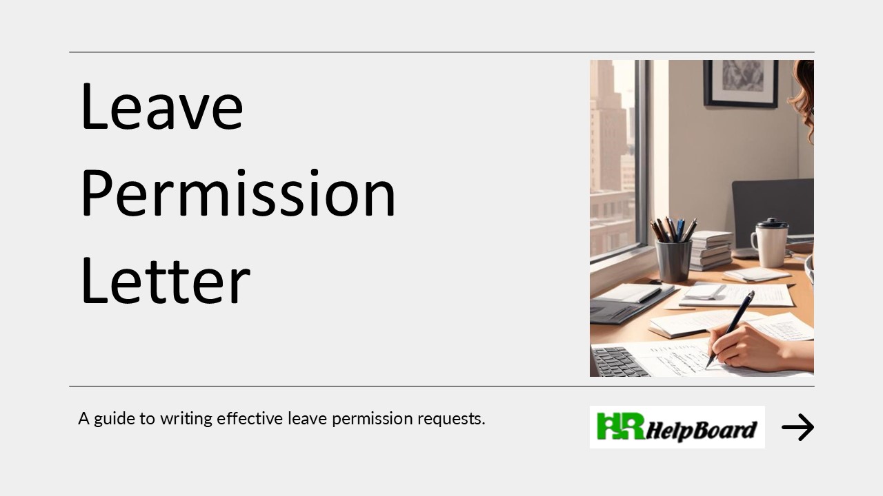 permission letter for leave