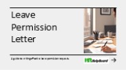 permission letter for leave