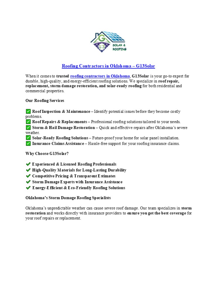 Roofing Contractors  in Oklahoma (1)