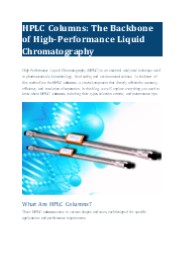 HPLC Columns