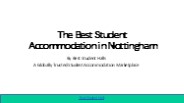 Student Accommodation in Nottingham
