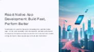 React Native App Development: Build Fast, Perform Better