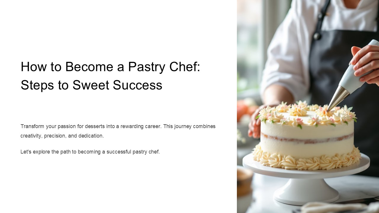How to Become a Pastry Chef- Steps to Sweet Success By Scott Biffin
