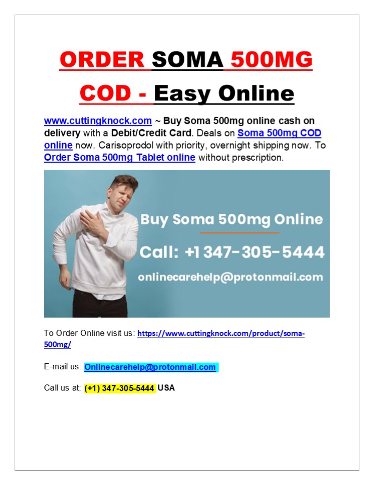 ORDER SOMA 500MG COD - Easy Online