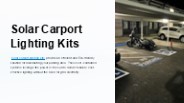 Solar Carport Lighting Kit